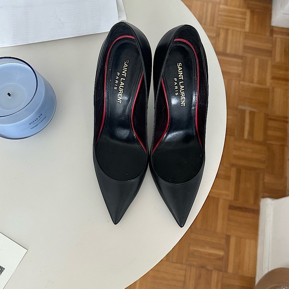 YSL Saint Laurent Anja 105 Leather Pumps - Picture 3 of 10